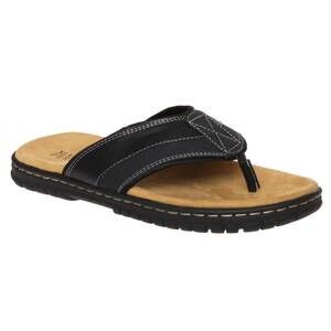 NEW MARCO FERRARA men's marc-32 flip flop sandals in black